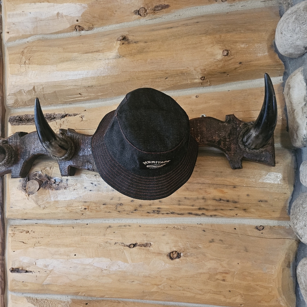 Heritage Workwear Brand Black Bucket Hat